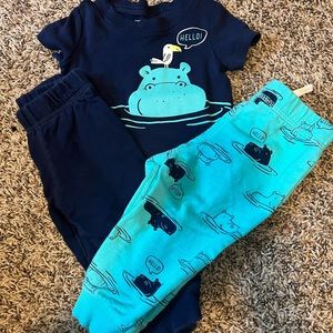 Carters Hippo outfit
